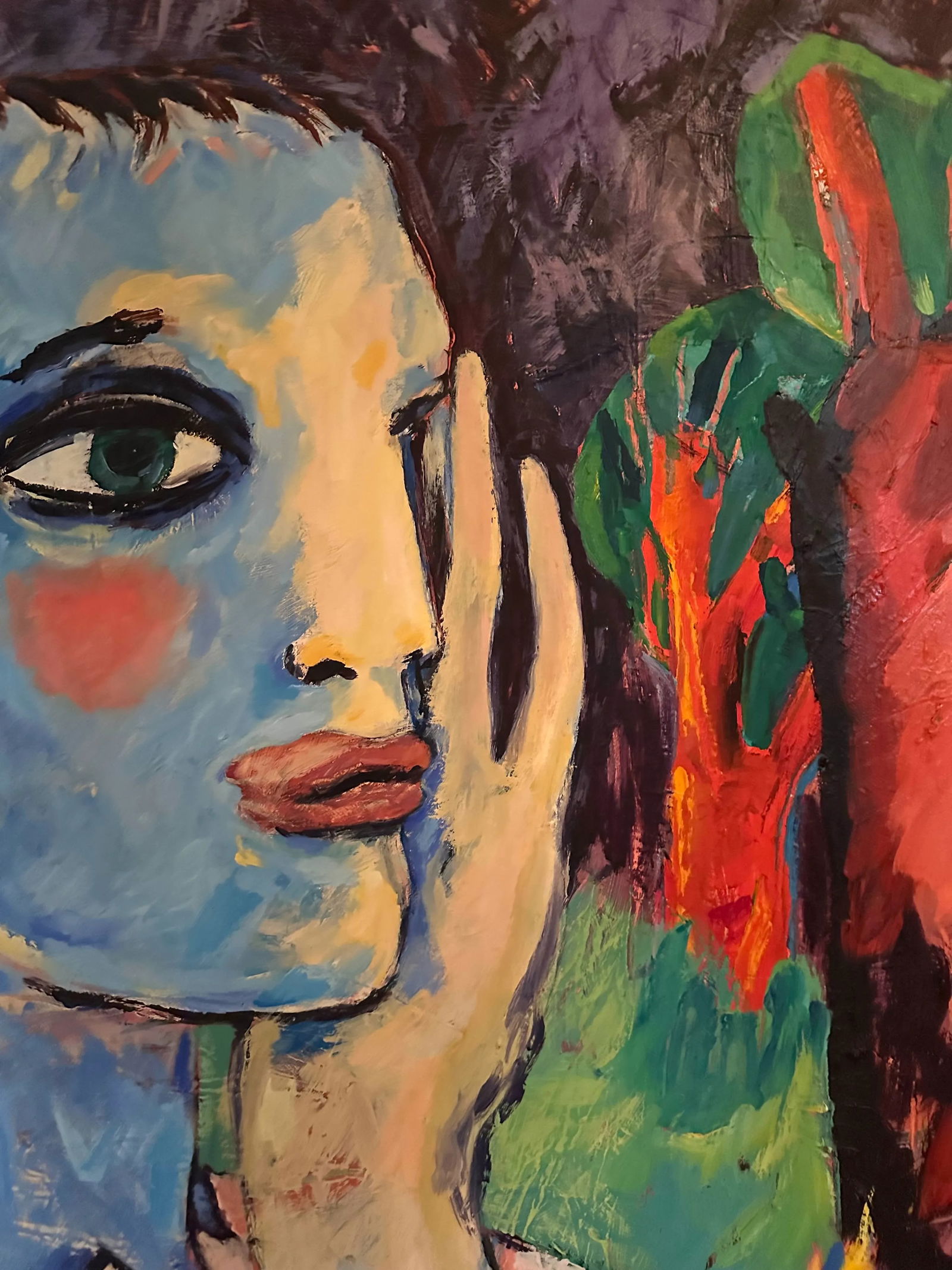 Fauvist Bold and Expressive Neo-Expressionist Painting by Artist Linda King, Dated 1983 - 2