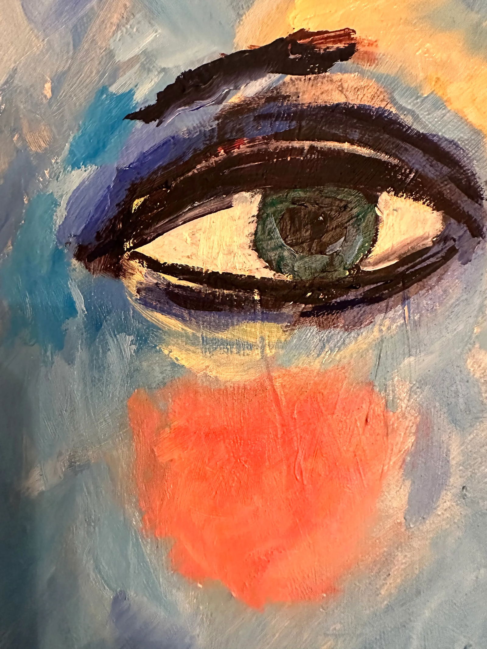 Fauvist Bold and Expressive Neo-Expressionist Painting by Artist Linda King, Dated 1983 - 6