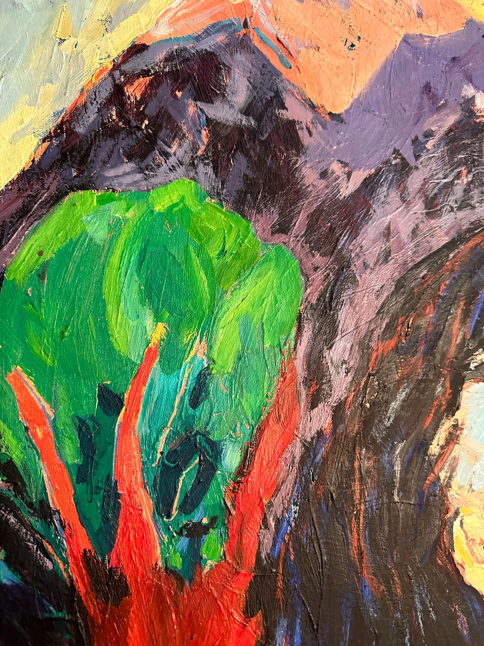 Fauvist Bold and Expressive Neo-Expressionist Painting by Artist Linda King, Dated 1983 - 7