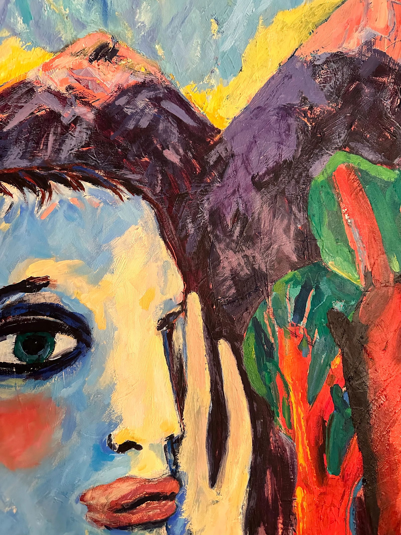 Fauvist Bold and Expressive Neo-Expressionist Painting by Artist Linda King, Dated 1983 - 8