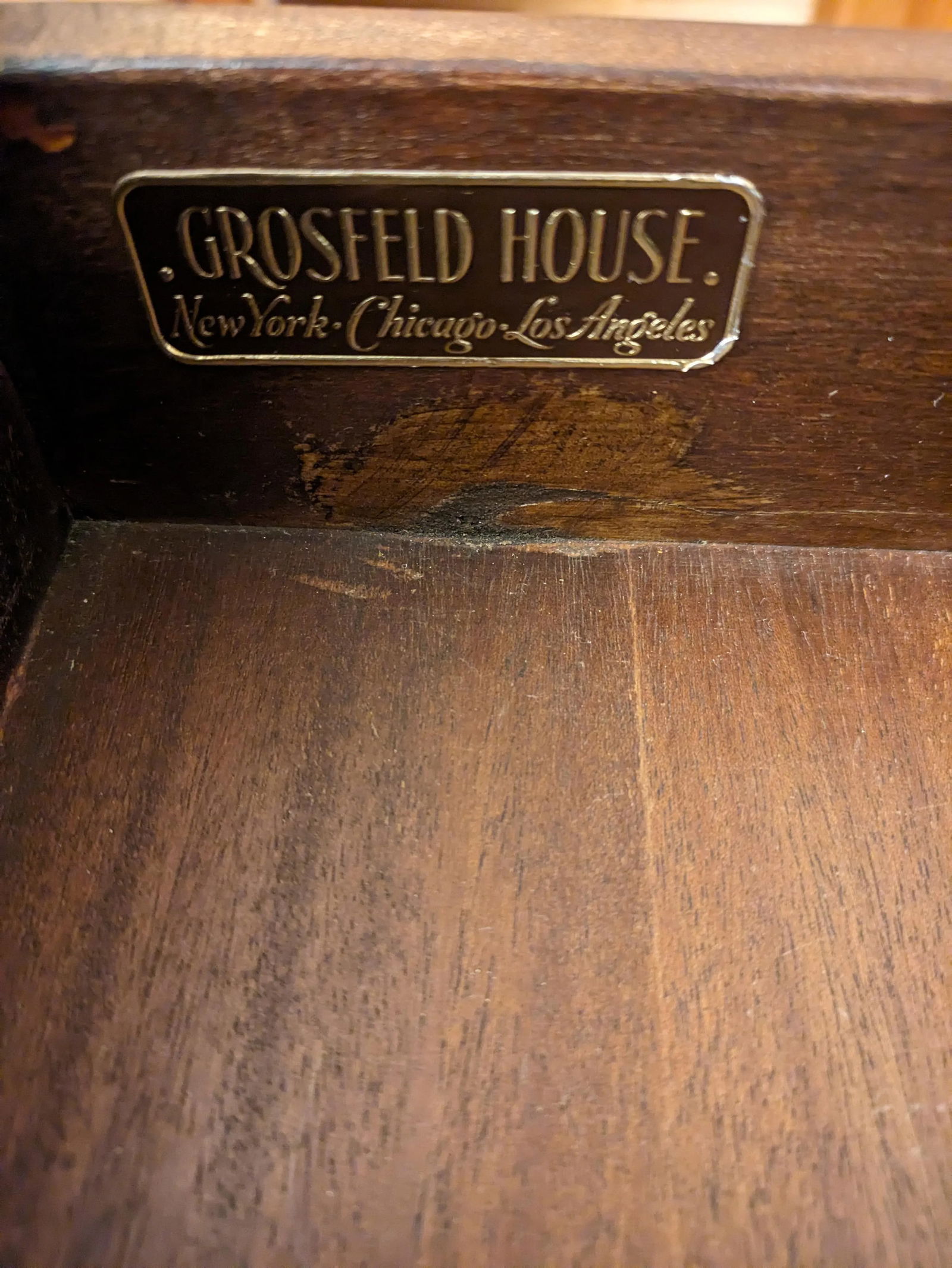 Mid 20th Century Grosfeld House Marble Top Console Table - 11