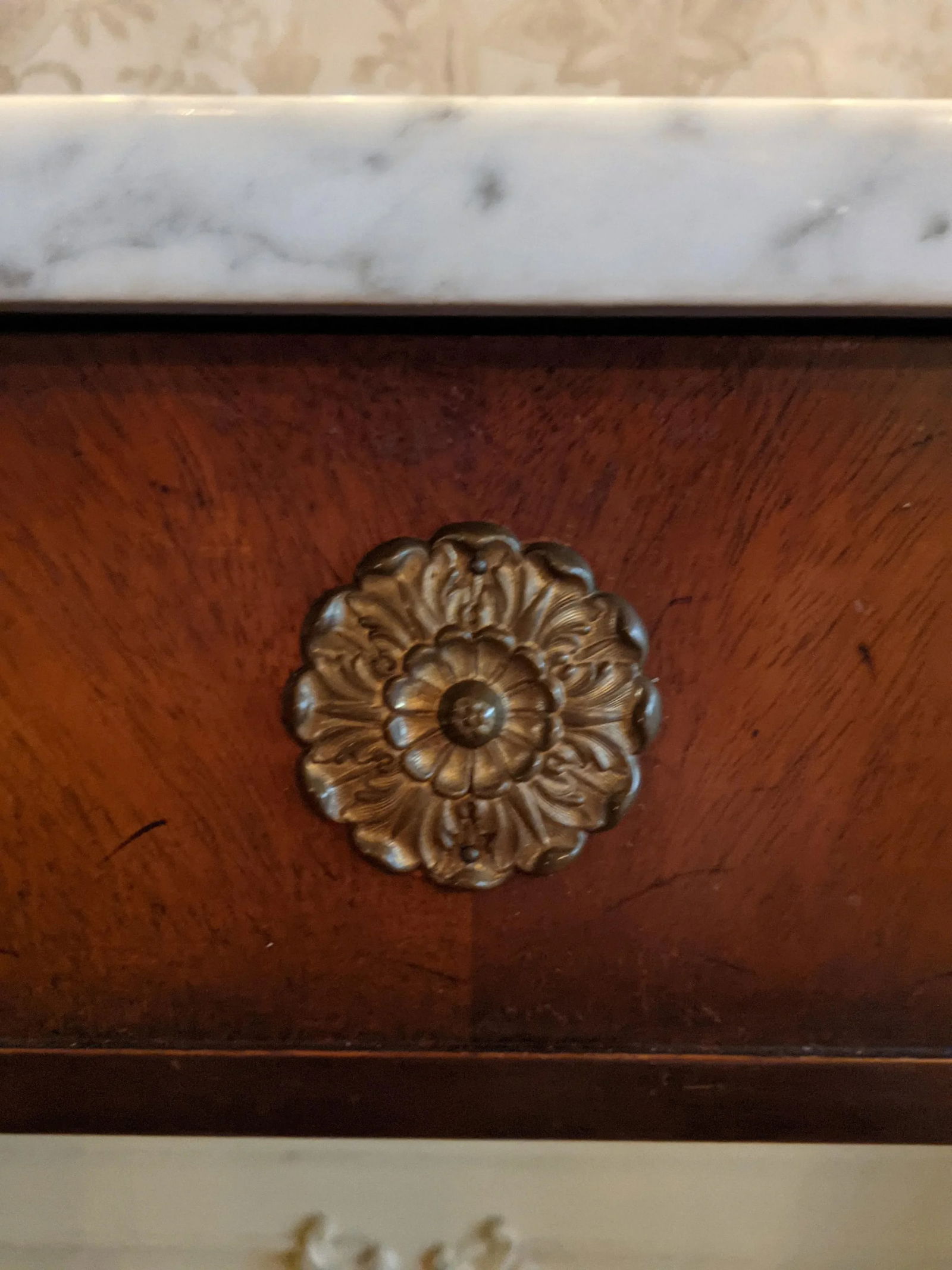 Mid 20th Century Grosfeld House Marble Top Console Table - 7