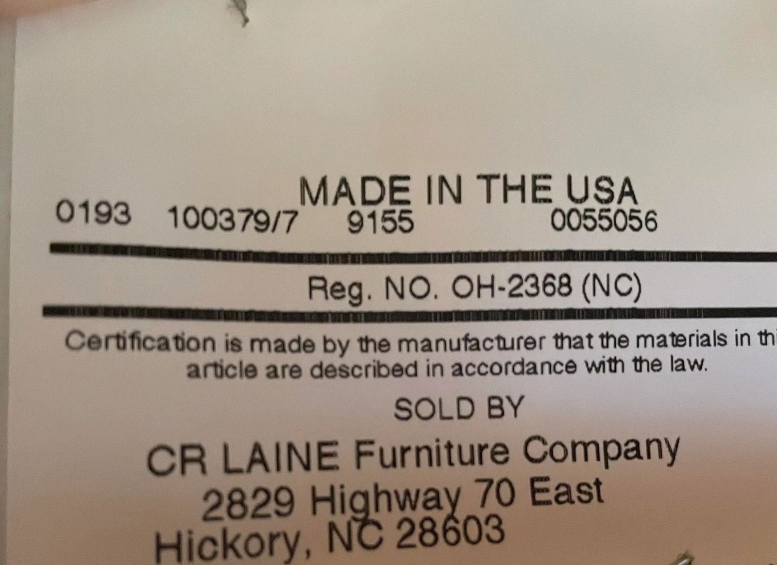 C. R. Laine Navy Blue "Betty" Arm Chair - 8