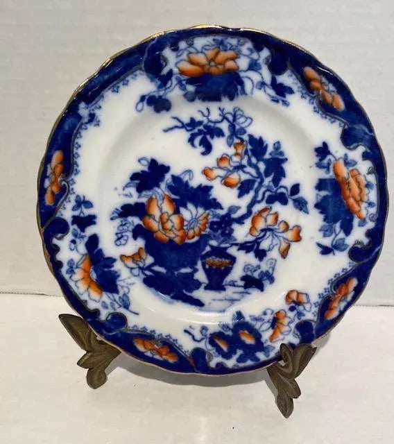 Set of 4 Antique Dessert Plates in English 1749 Pattern - 4