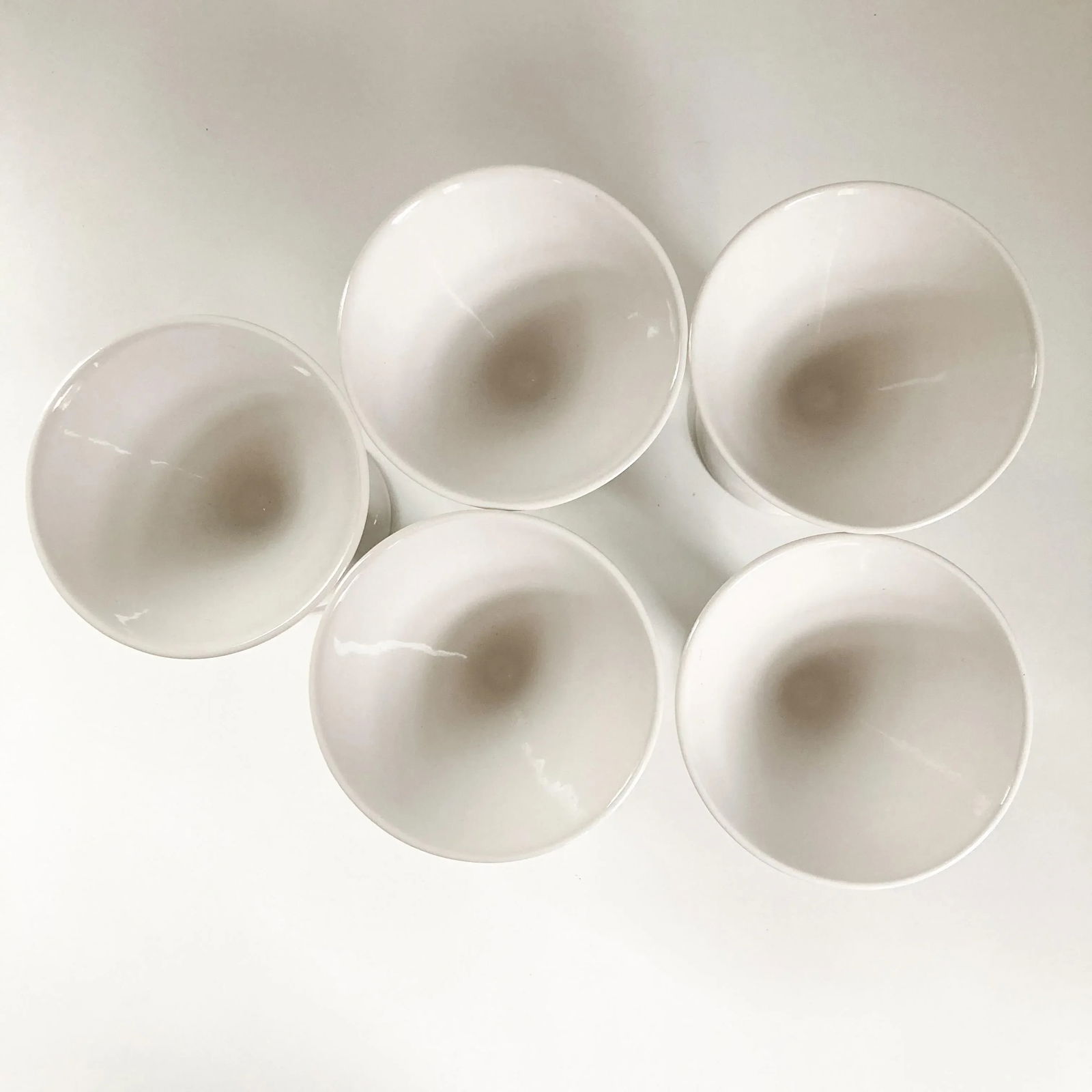 1980s Vienna Collection by Heide Warlamais Set of 5 Porcelain Barware Vessels - 7