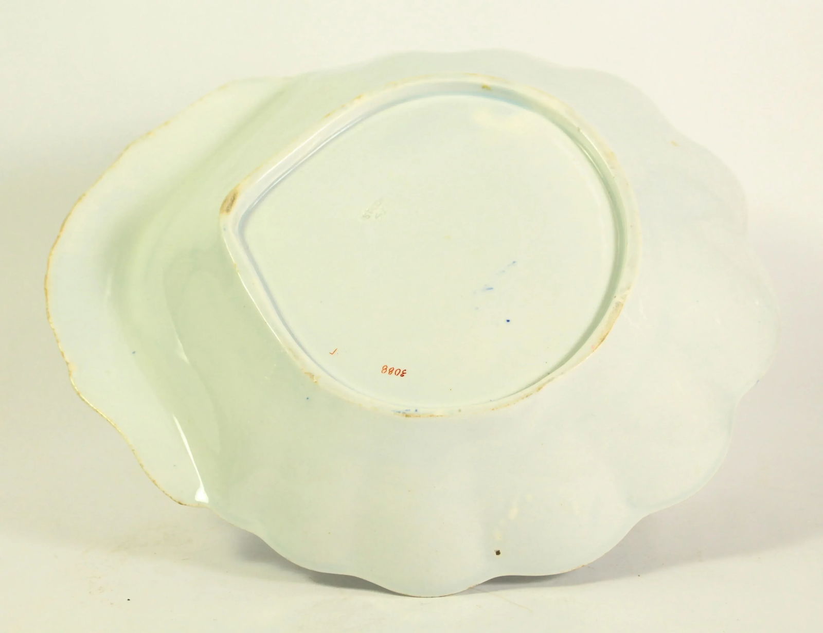 Circa 1820 Regency / Georgian Spode Pearlware Dish Shell Shaped Chinoiserie Flower - 11
