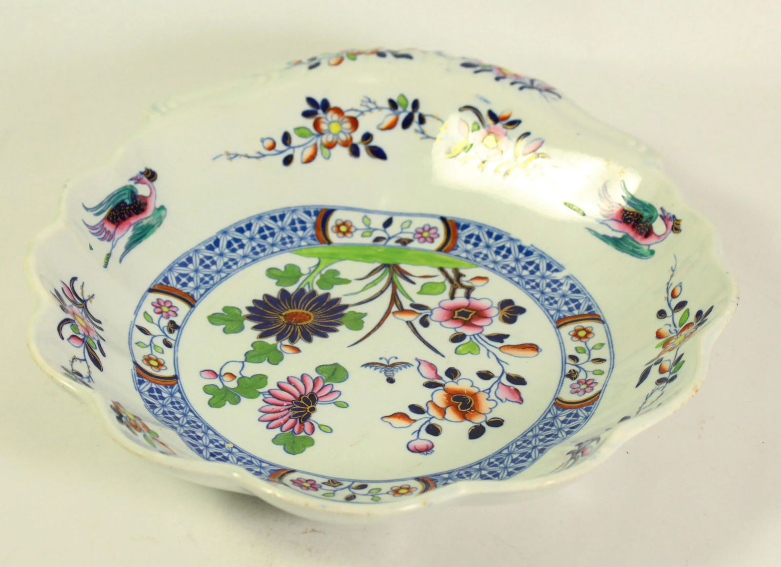 Circa 1820 Regency / Georgian Spode Pearlware Dish Shell Shaped Chinoiserie Flower - 8