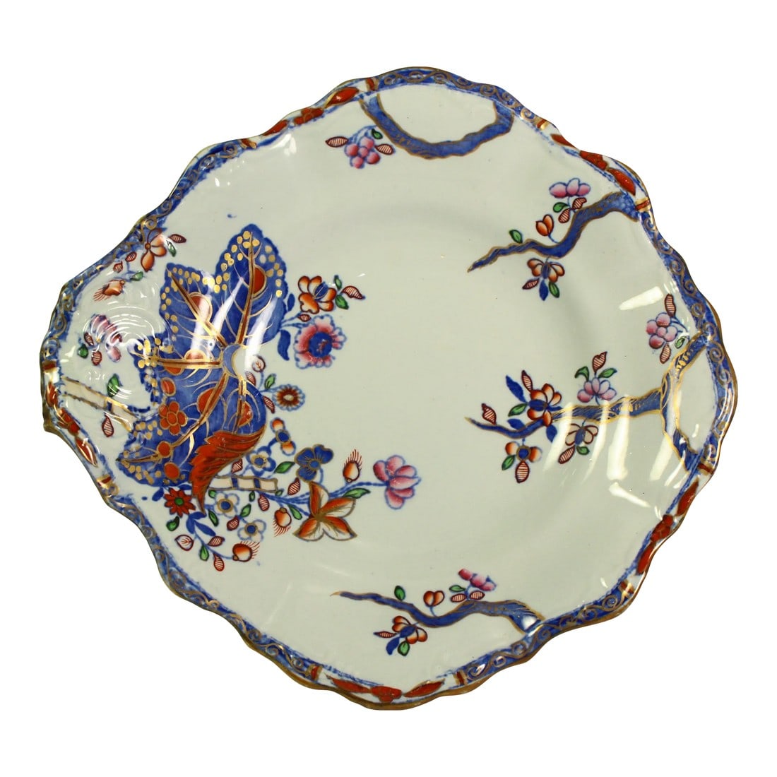 Circa 1850 Copeland Late Spode Stone China Shell Shaped Dish Cabbage Pattern 2061 (1 of 12)