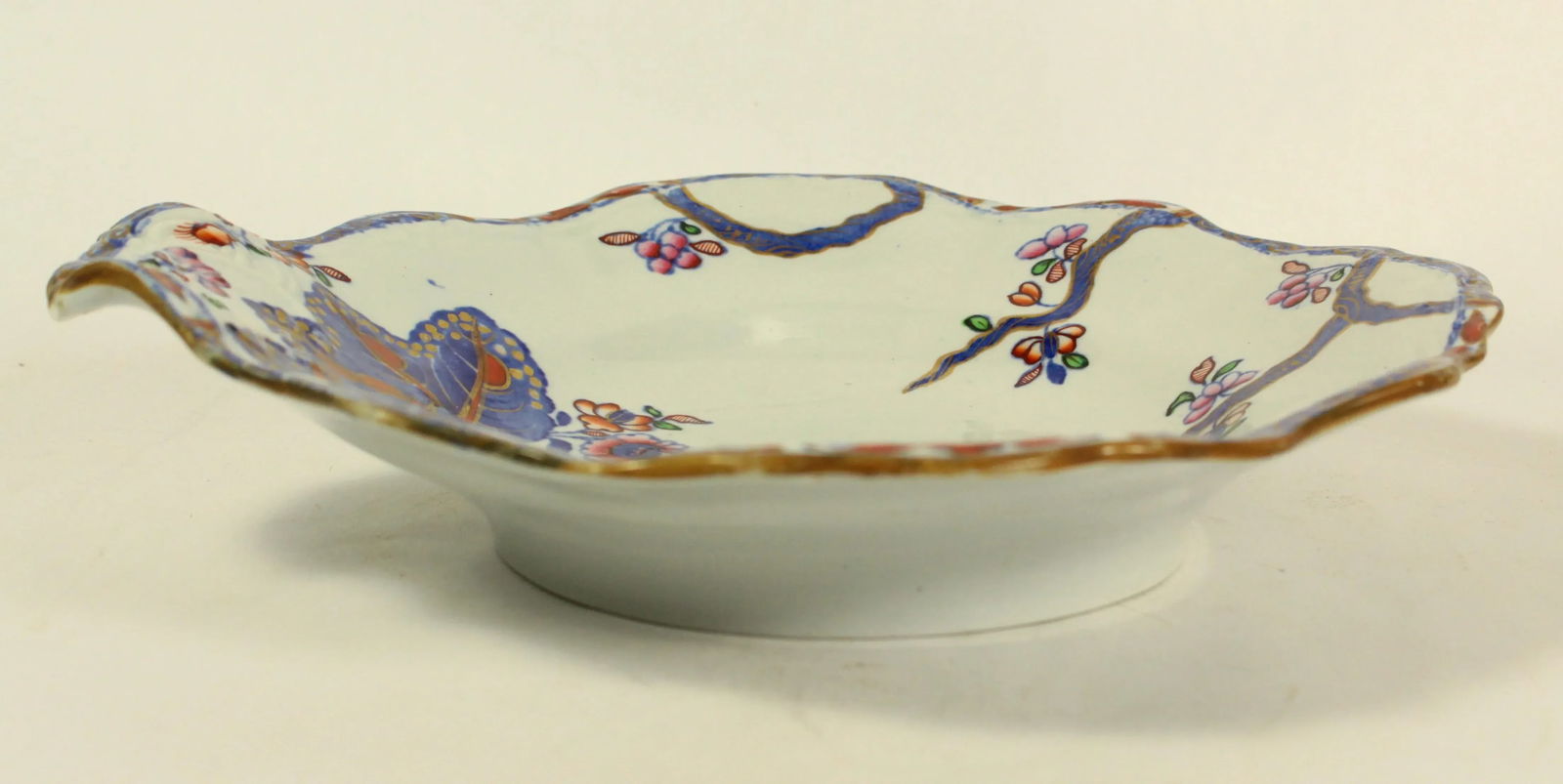 Circa 1850 Copeland Late Spode Stone China Shell Shaped Dish Cabbage Pattern 2061 - 4