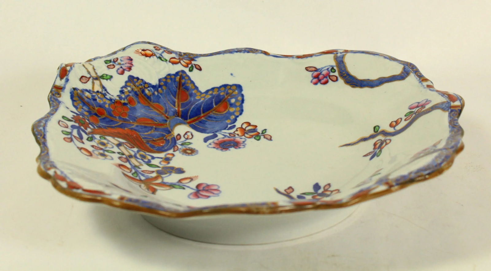 Circa 1850 Copeland Late Spode Stone China Shell Shaped Dish Cabbage Pattern 2061 - 5