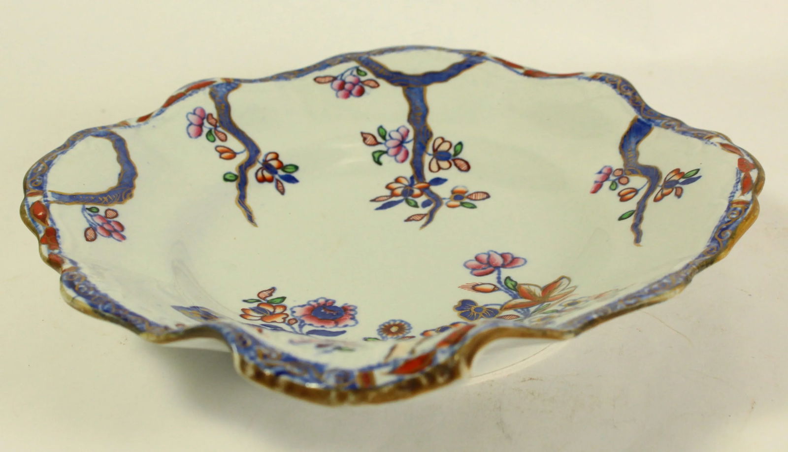 Circa 1850 Copeland Late Spode Stone China Shell Shaped Dish Cabbage Pattern 2061 - 6