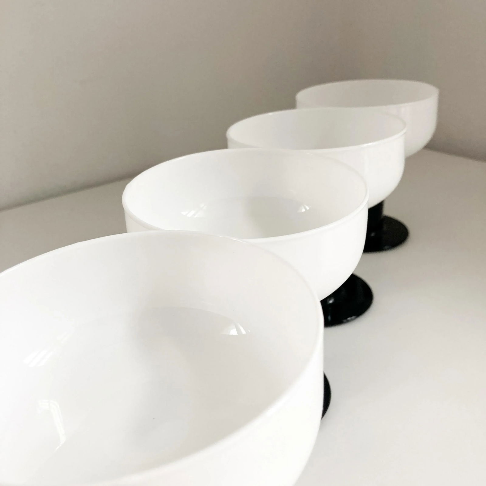 1980s Jorma Vennola for Iittala Finland Kaveri Champagne Coupe Glassware- Set of 4 - 4