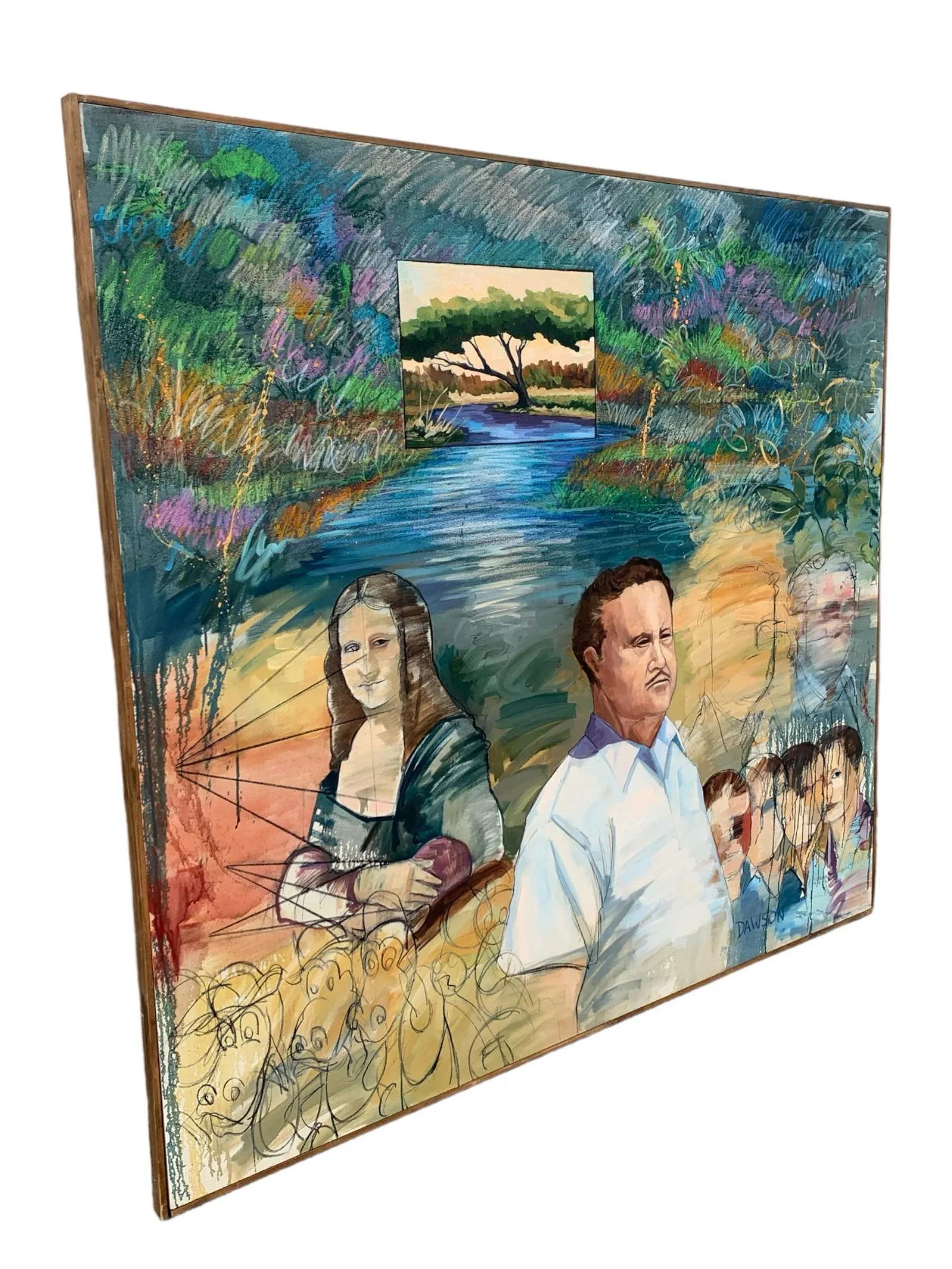 Large Scale Surrealist Painting on Canvas - 2