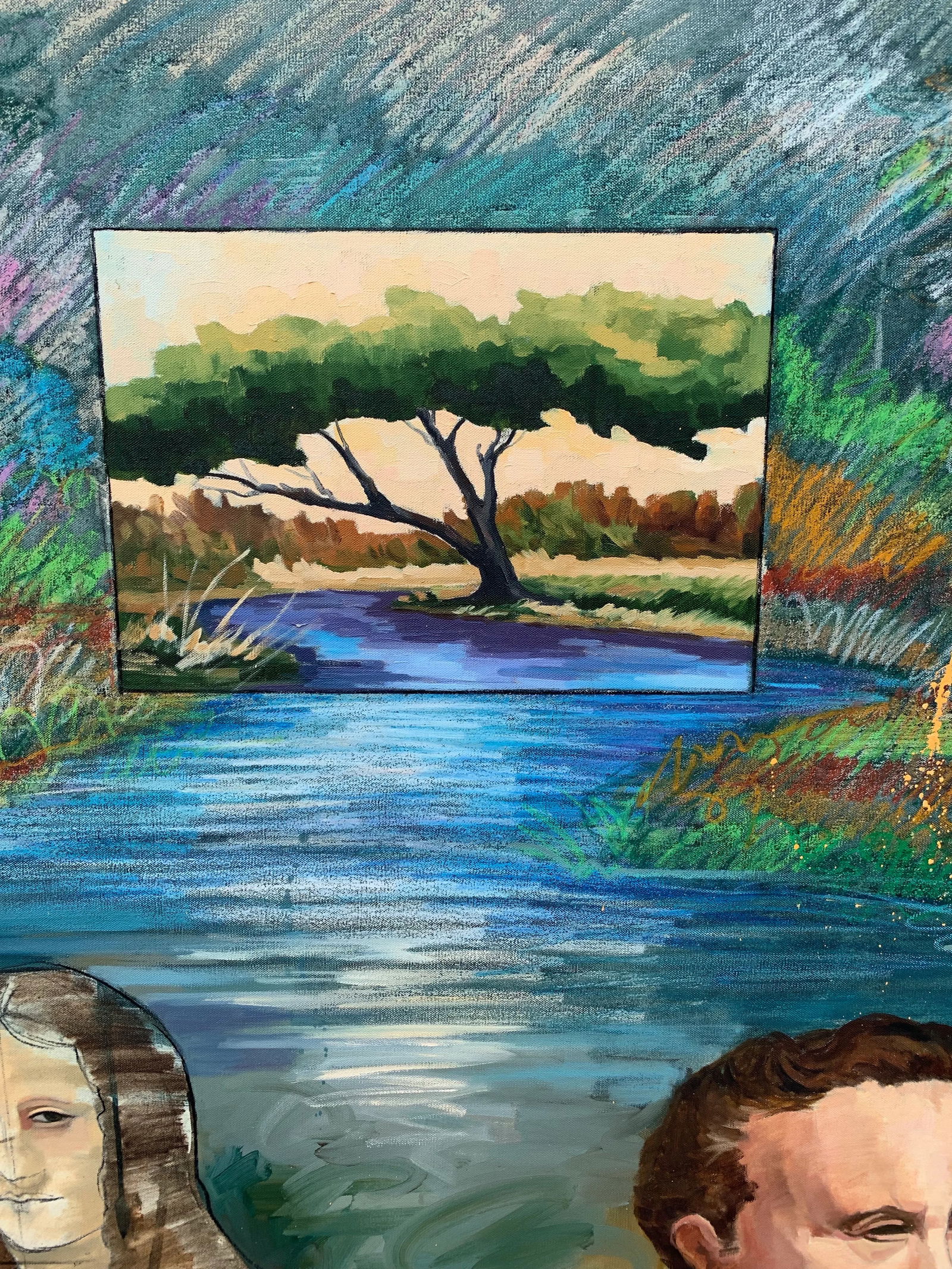 Large Scale Surrealist Painting on Canvas - 5