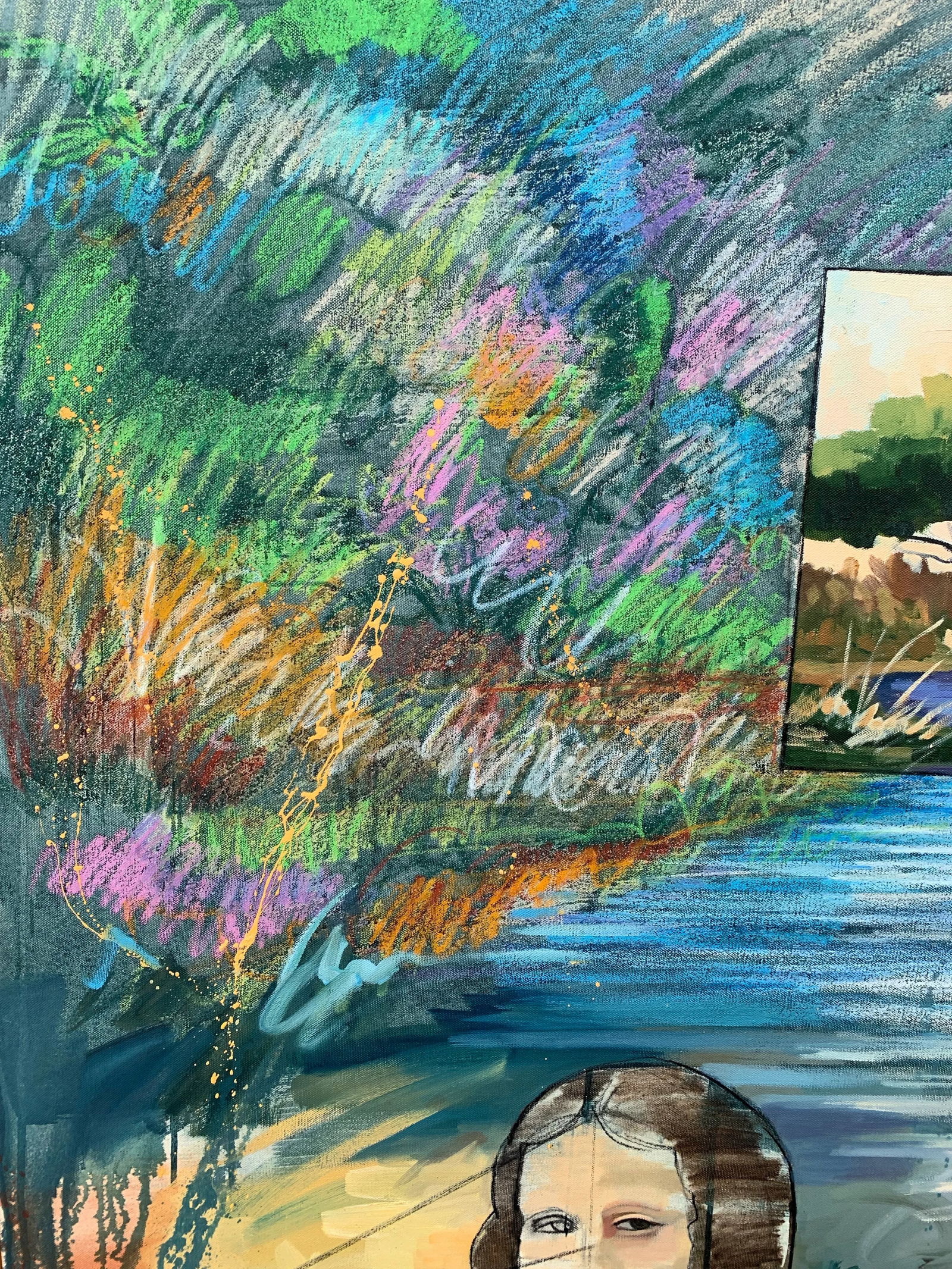 Large Scale Surrealist Painting on Canvas - 6