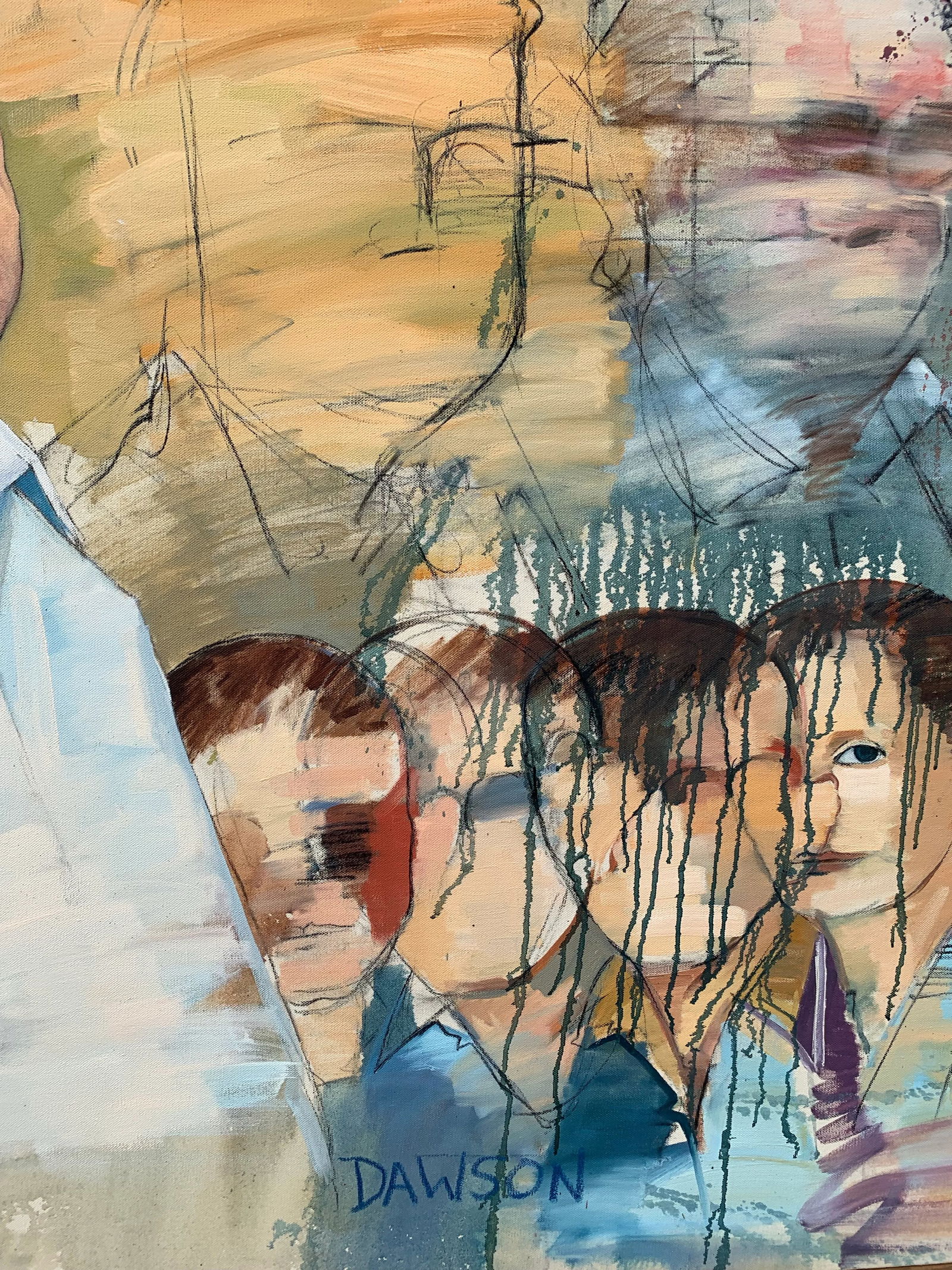 Large Scale Surrealist Painting on Canvas - 9