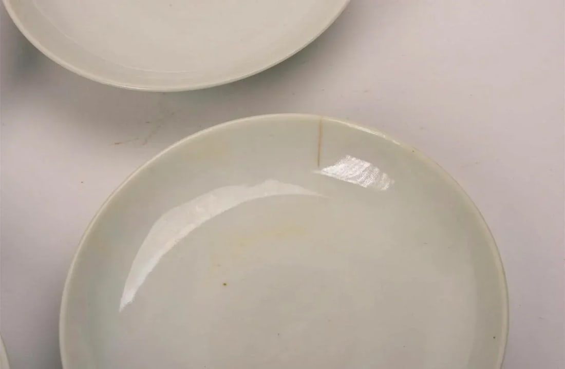 Early 20th Century Chinese Famille Rose Porcelain Lids or Shallow Bowls - Set of 12 - 4