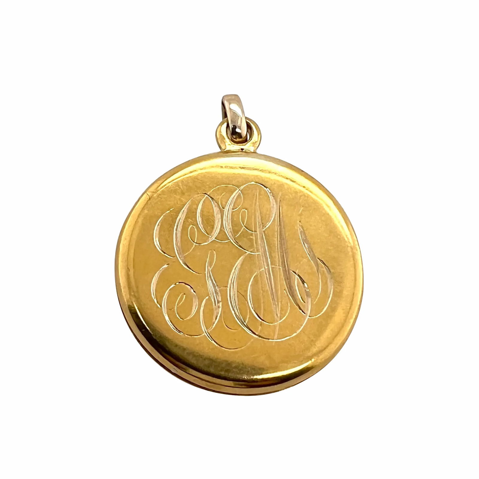 Victorian 14k Gold Diana the Huntress Locket With Diamond - 3