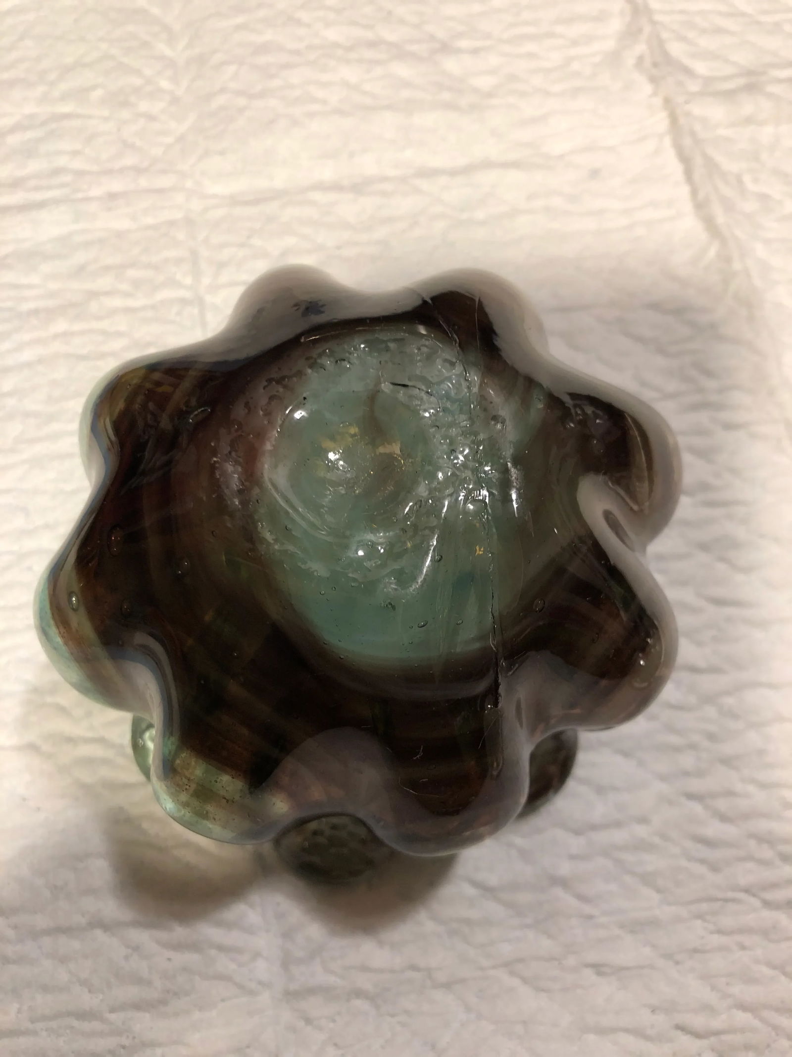 Vintage Blown Glass Dish/Bowl/Ashtray - 4