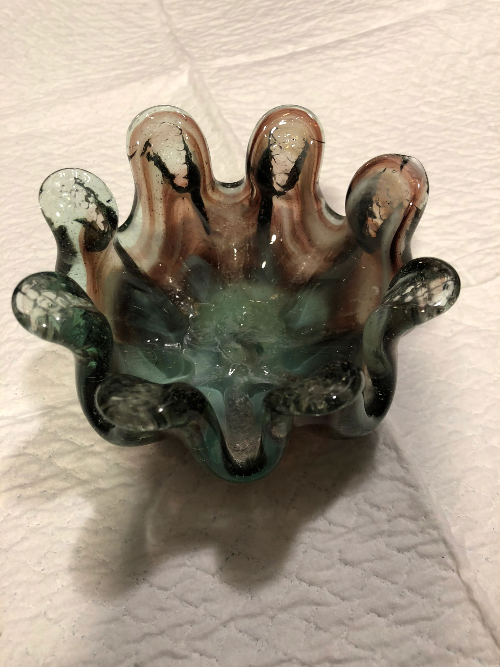 Vintage Blown Glass Dish/Bowl/Ashtray - 8