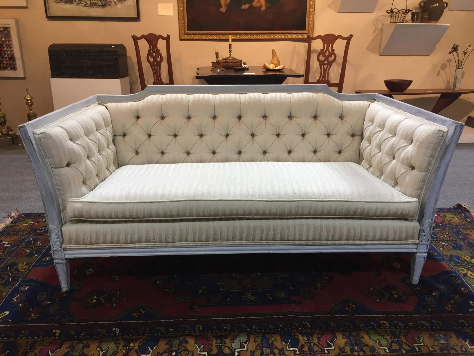 Late 20th Century Vintage Custom Swedish Gustavian Style Sofa - 10