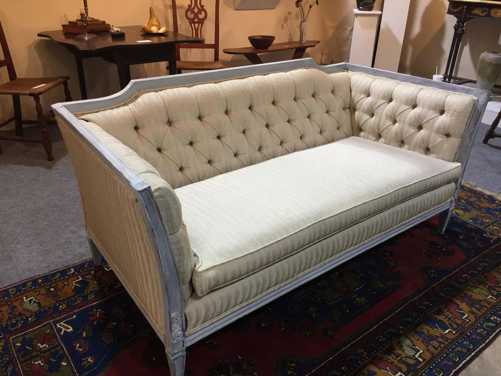 Late 20th Century Vintage Custom Swedish Gustavian Style Sofa - 11
