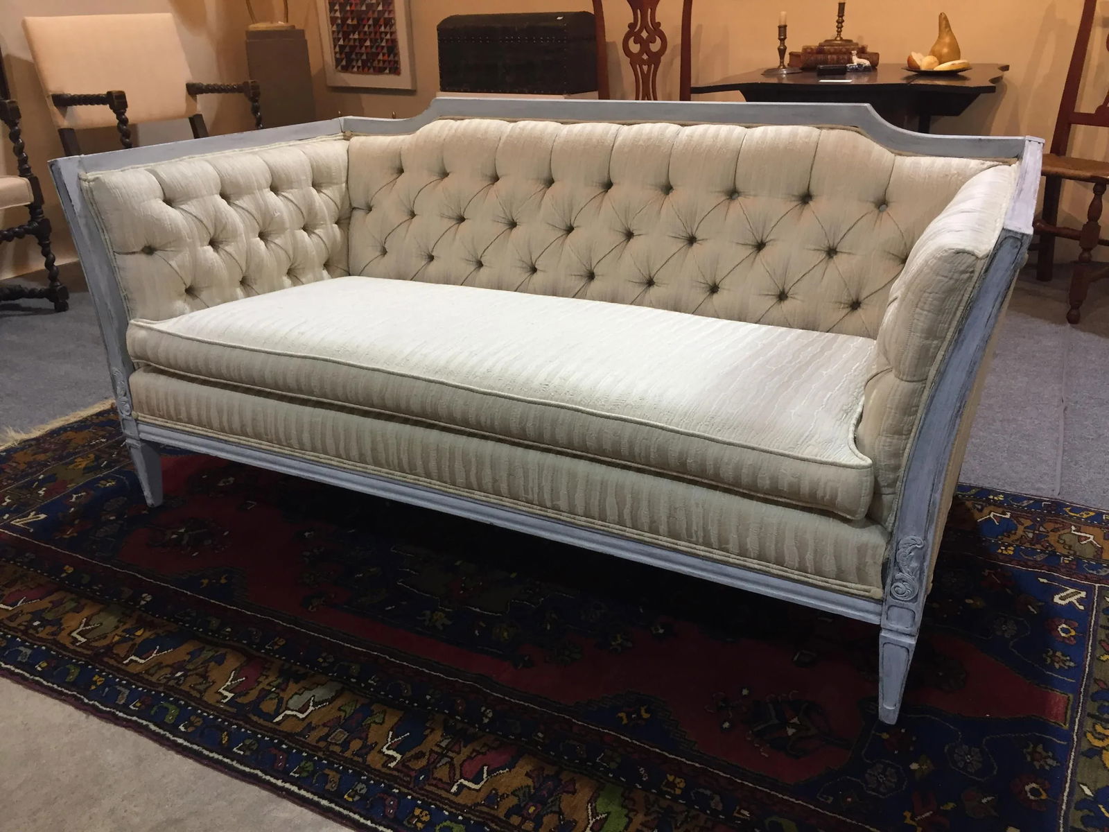 Late 20th Century Vintage Custom Swedish Gustavian Style Sofa - 12