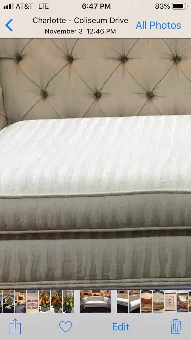 Late 20th Century Vintage Custom Swedish Gustavian Style Sofa - 8