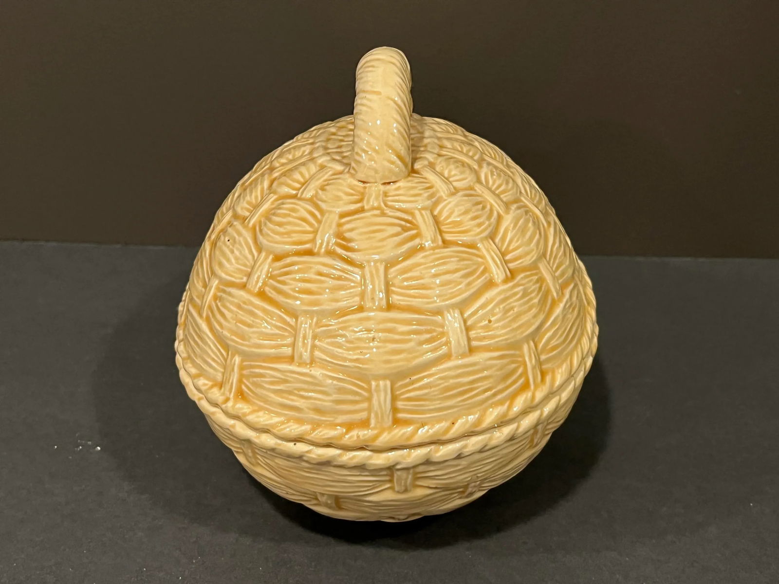 Vintage Egg-Shaped Covered Dish - 3