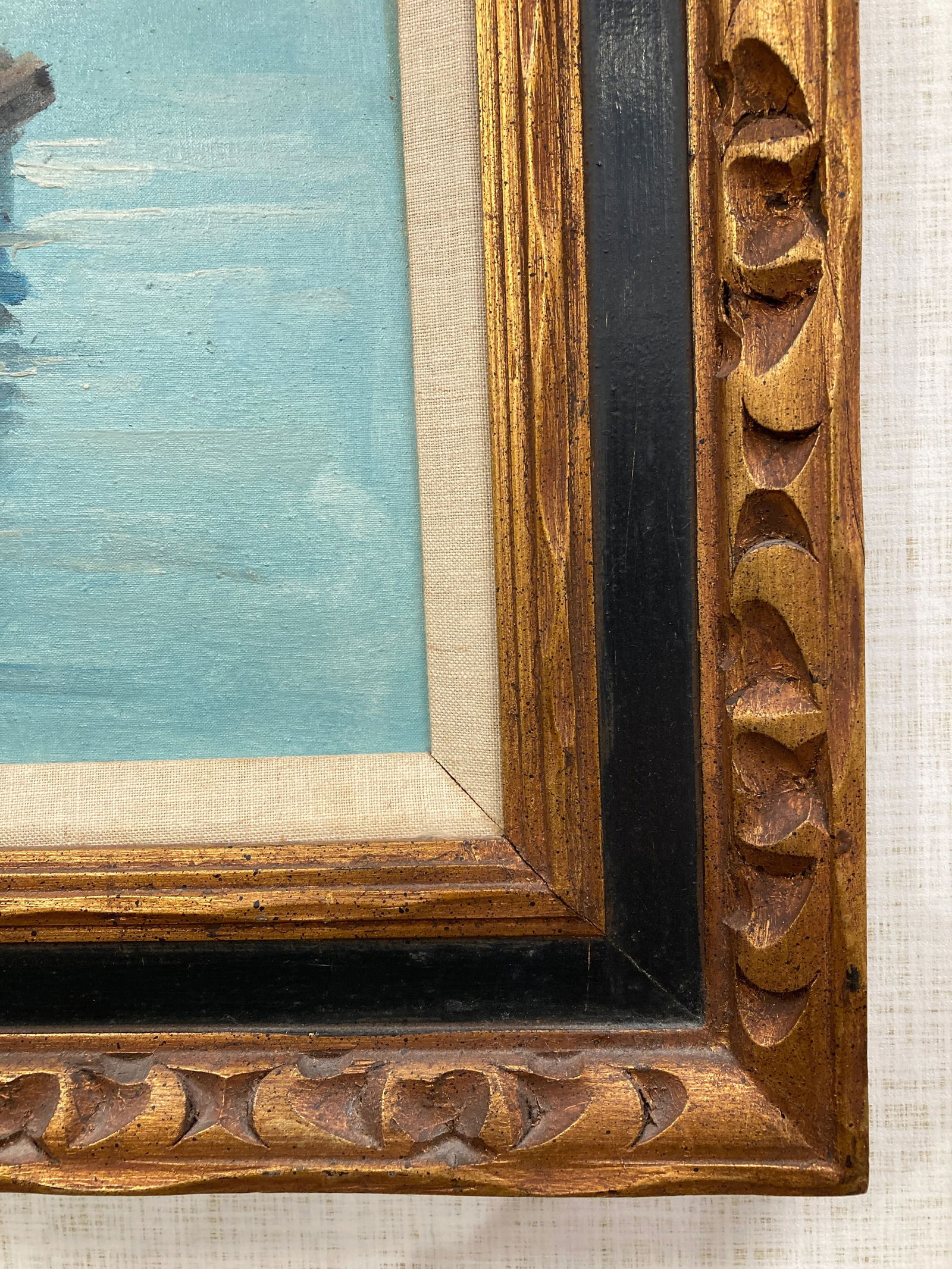 P. Vitolante, Seascape Oil Painting, Framed - 8