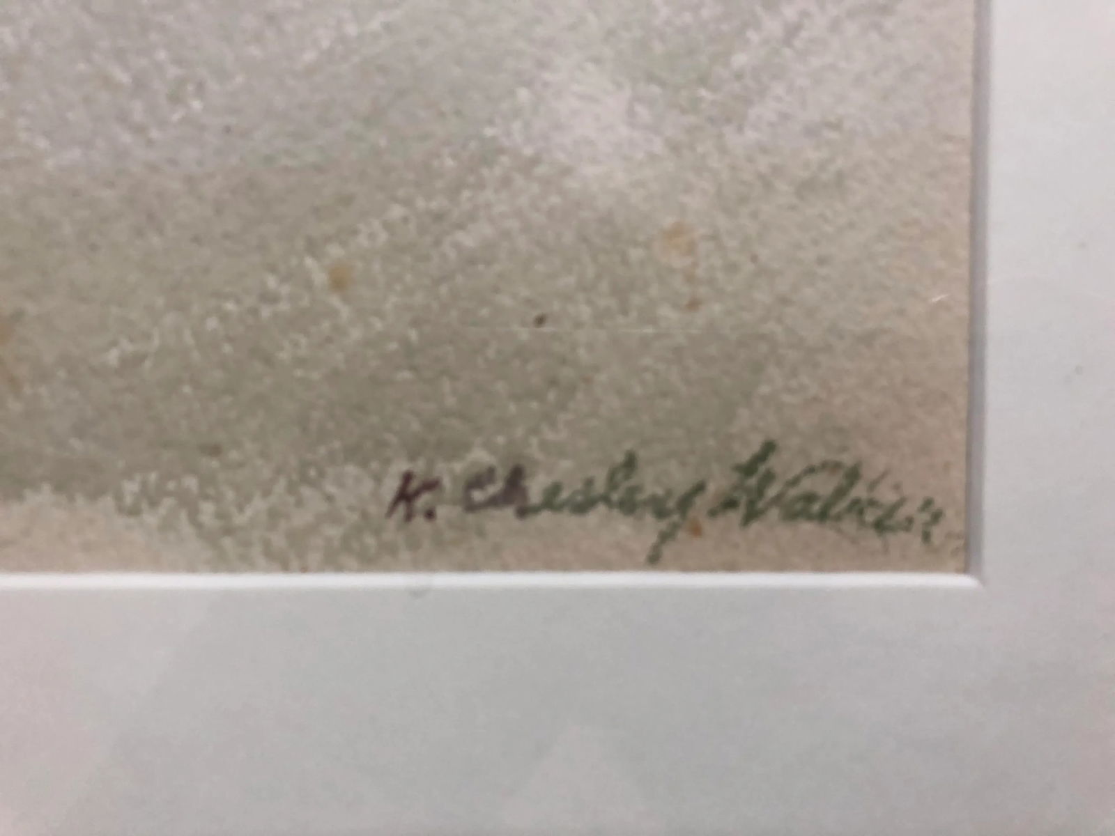 Vintage Desert Landscape Watercolor Painting - 6