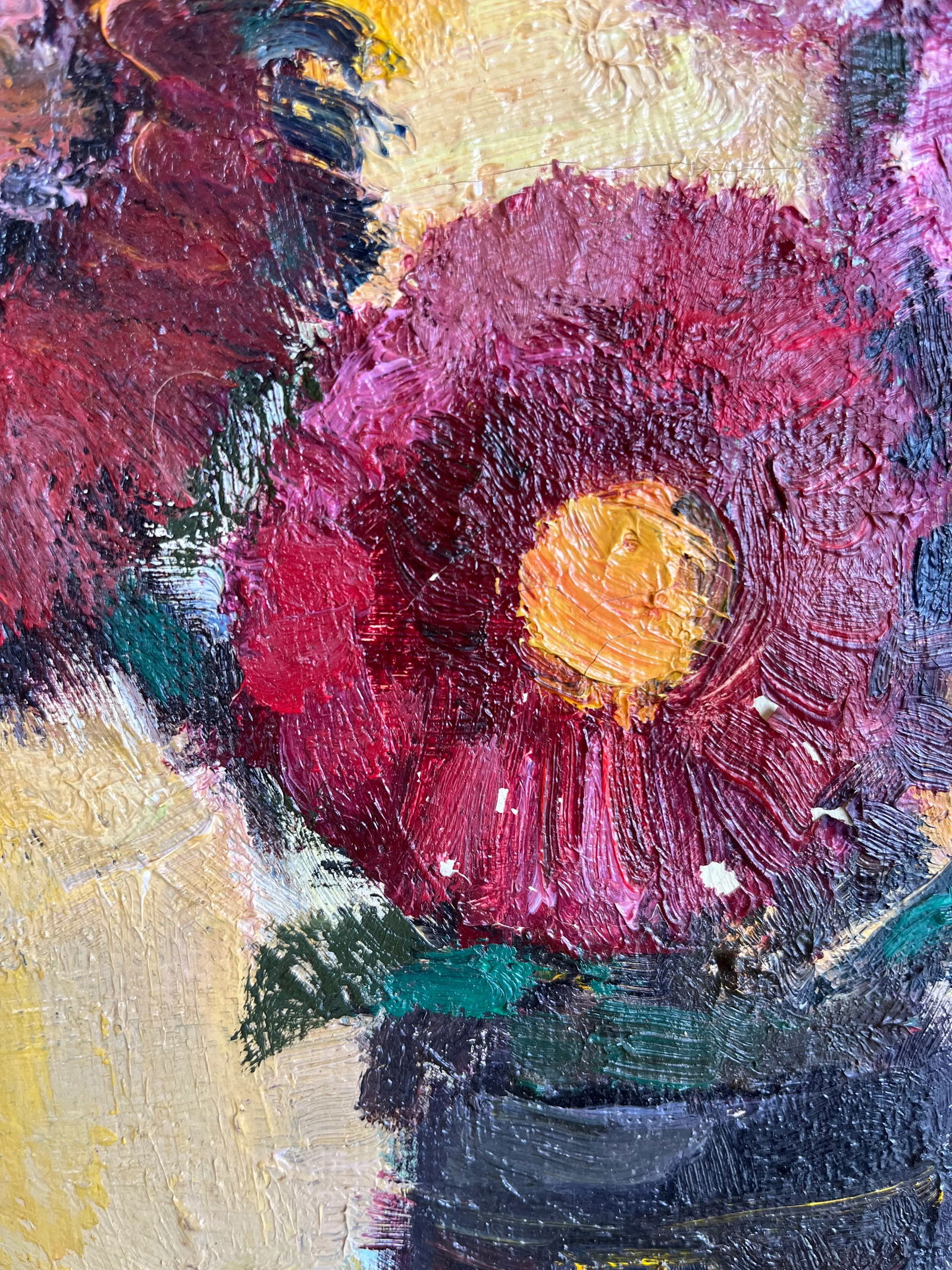 1960s Ukrainian Oil on Linen Canvas, Still Life - 4