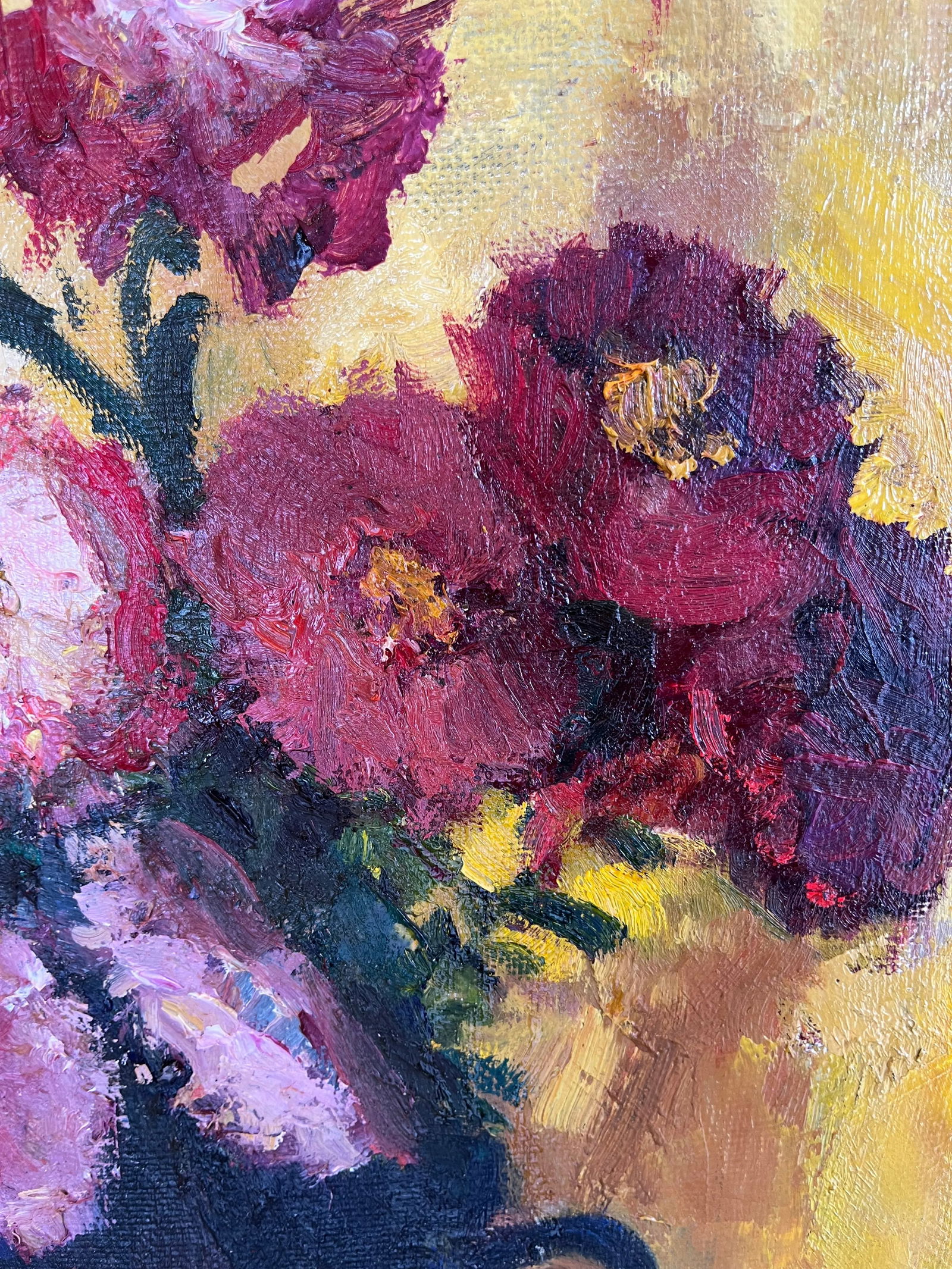 1960s Ukrainian Oil on Linen Canvas, Still Life - 5