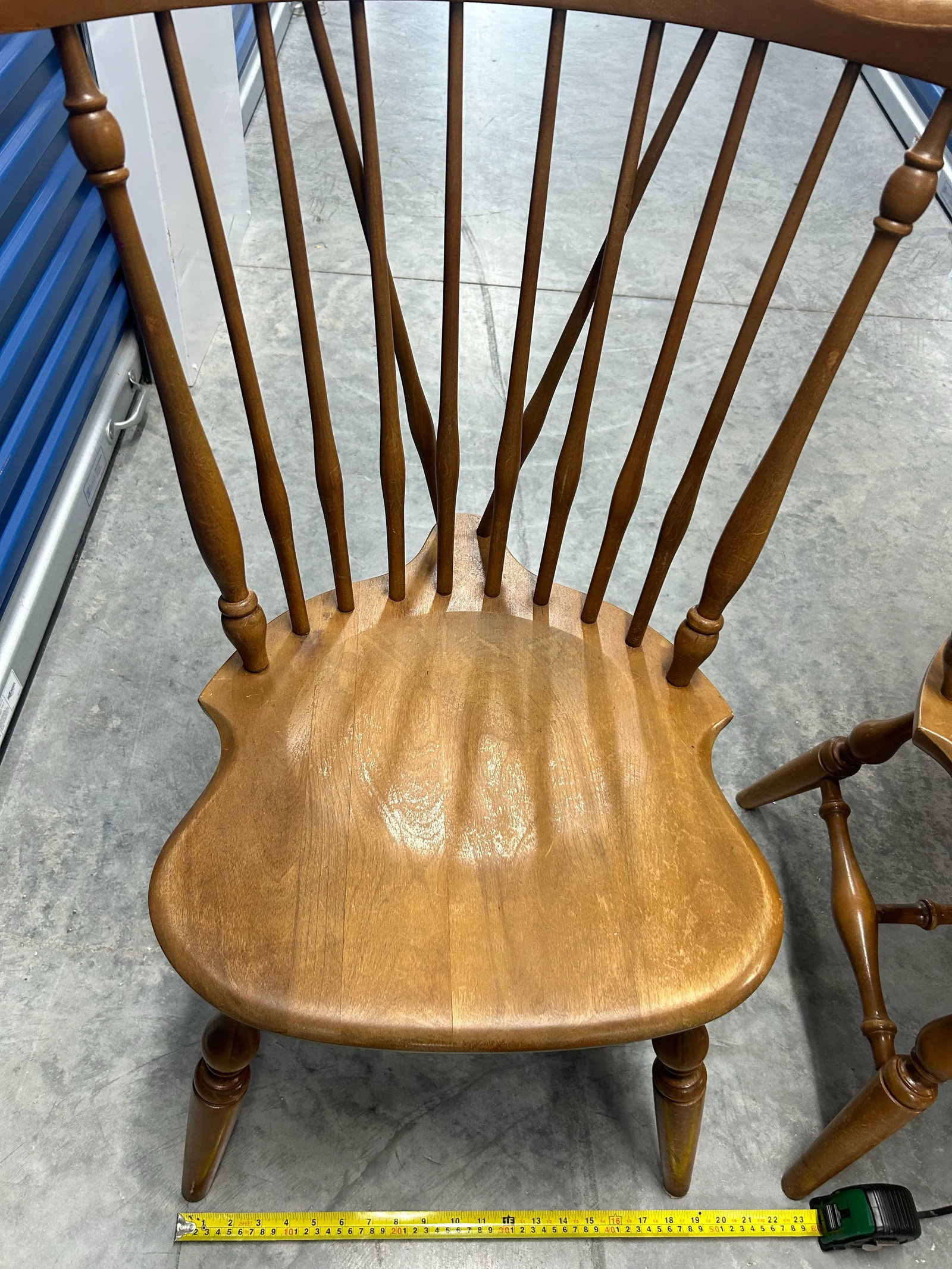 Late 20th Century Vintage Ethan Allen by Baumritter Dining Chairs Heirloom Nutmeg Wood #10-6020 - a - 10