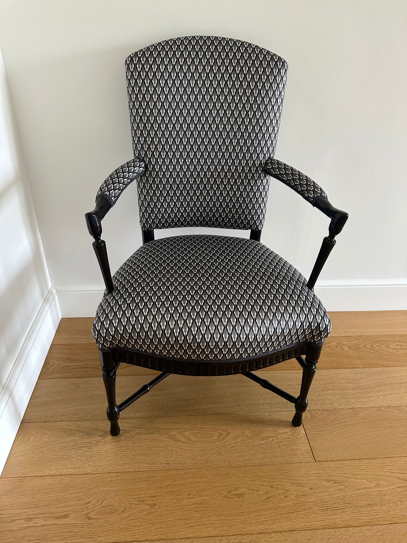 Pair of 1930s French Provincial Upholstered Armchairs - 2