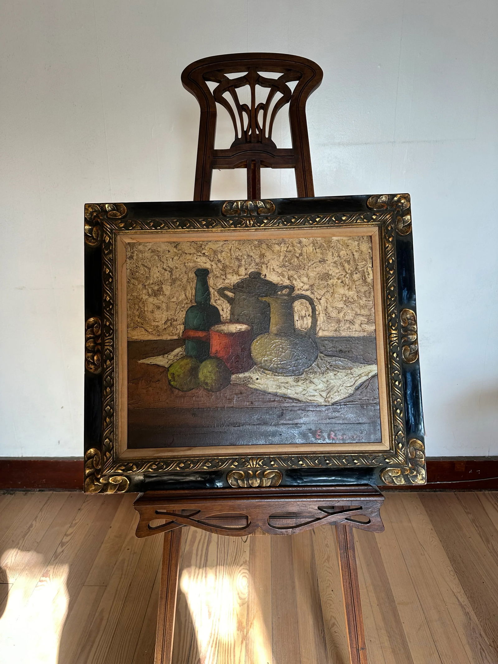 Italian Mid-Century Still Life in the Style of Morandi. Signed E Rodini - 3