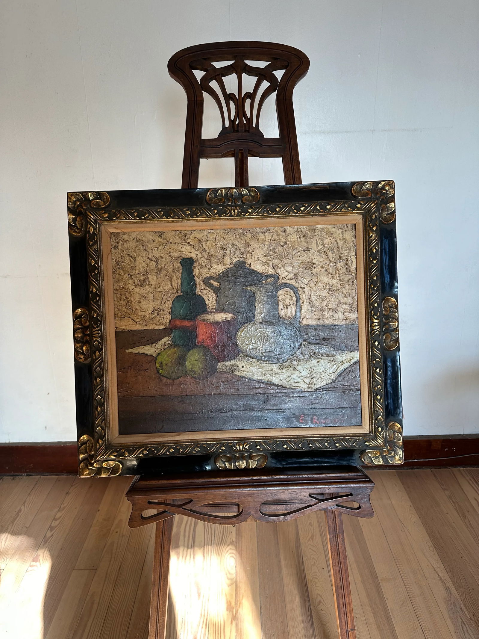 Italian Mid-Century Still Life in the Style of Morandi. Signed E Rodini - 4