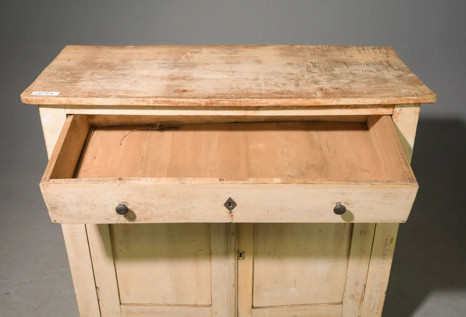 Classic French Farmhouse Painted Two Door Buffet - Early 20th C. - 3