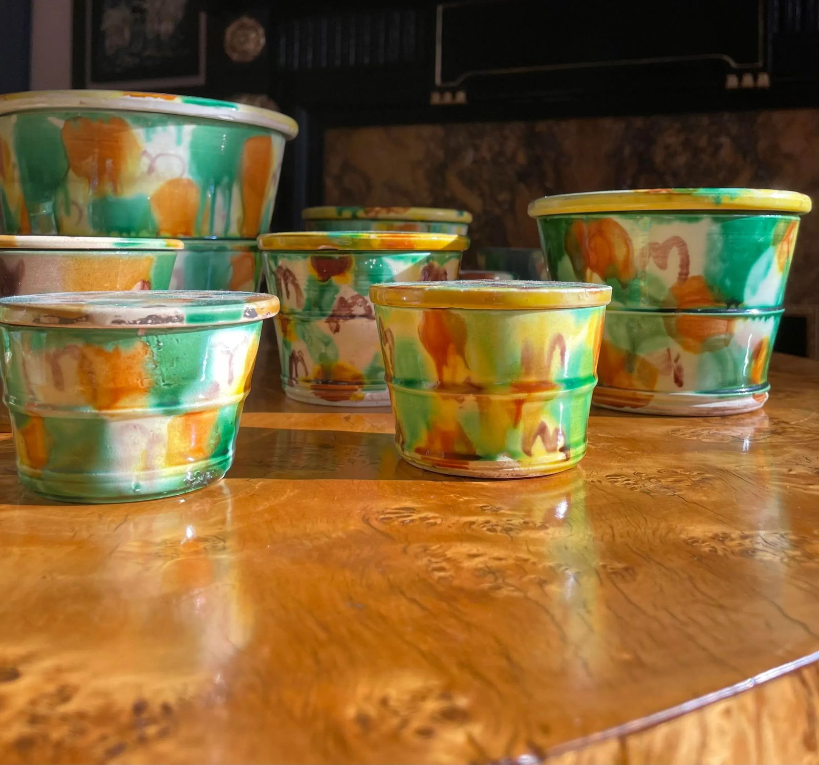 19th Century Collection of Awaji Pottery - 25 Piece Set - 6