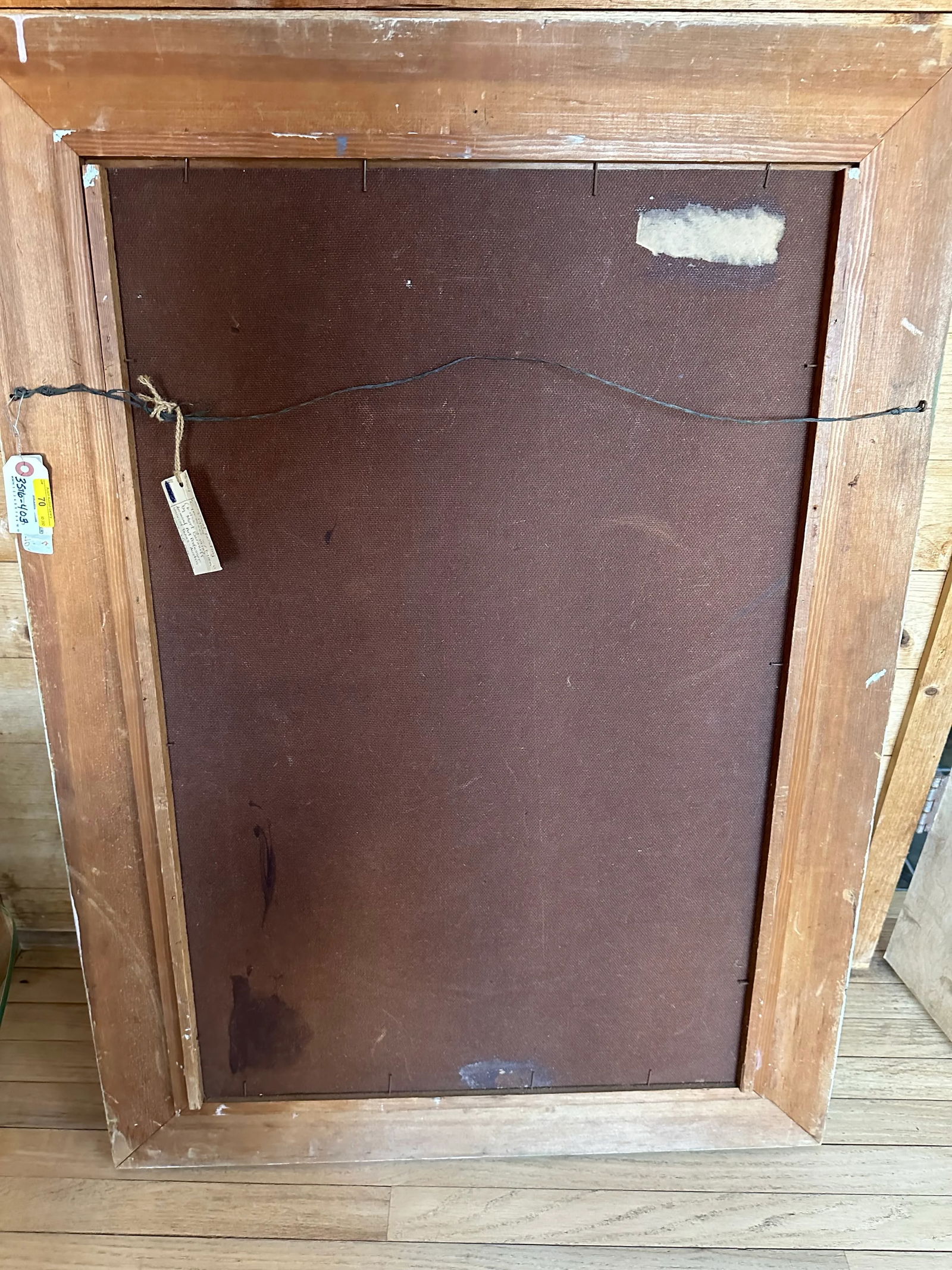 Painting by Mort Baranoff (Texas, 1932 -1978) Cypress With Moon - 7