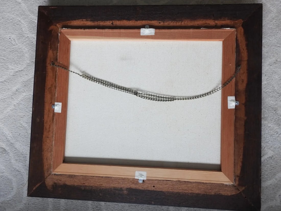 Gees Oil Painting by Harper in Antique Frame - 4