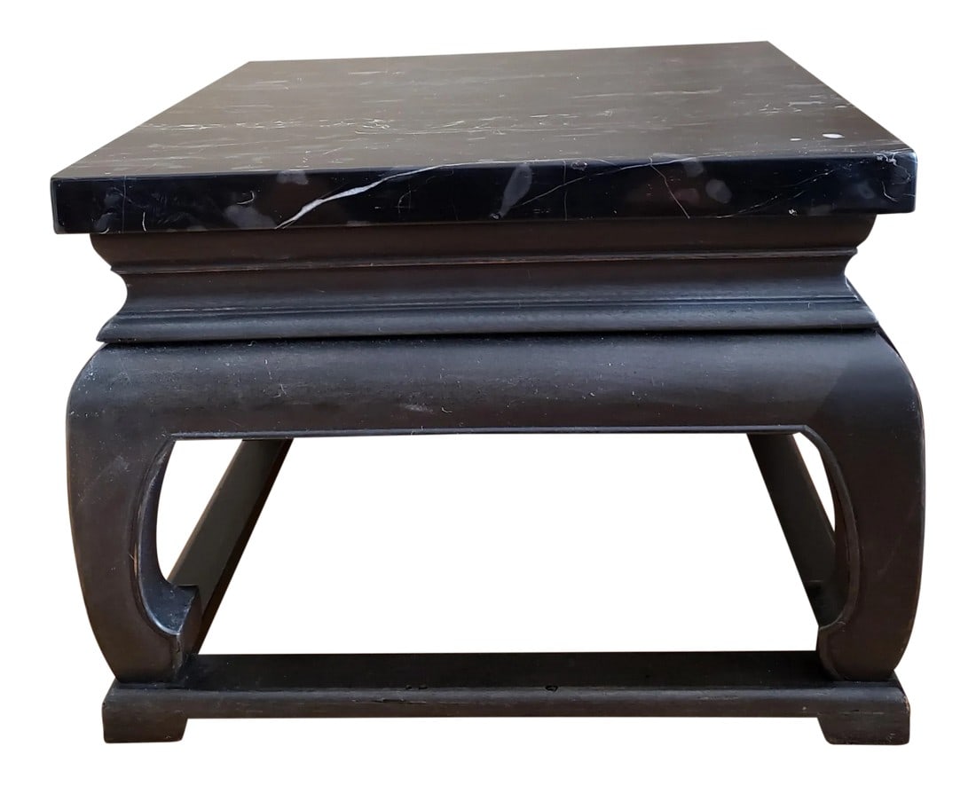 1950s Asian Baker Marble Coffee Table (1 of 9)