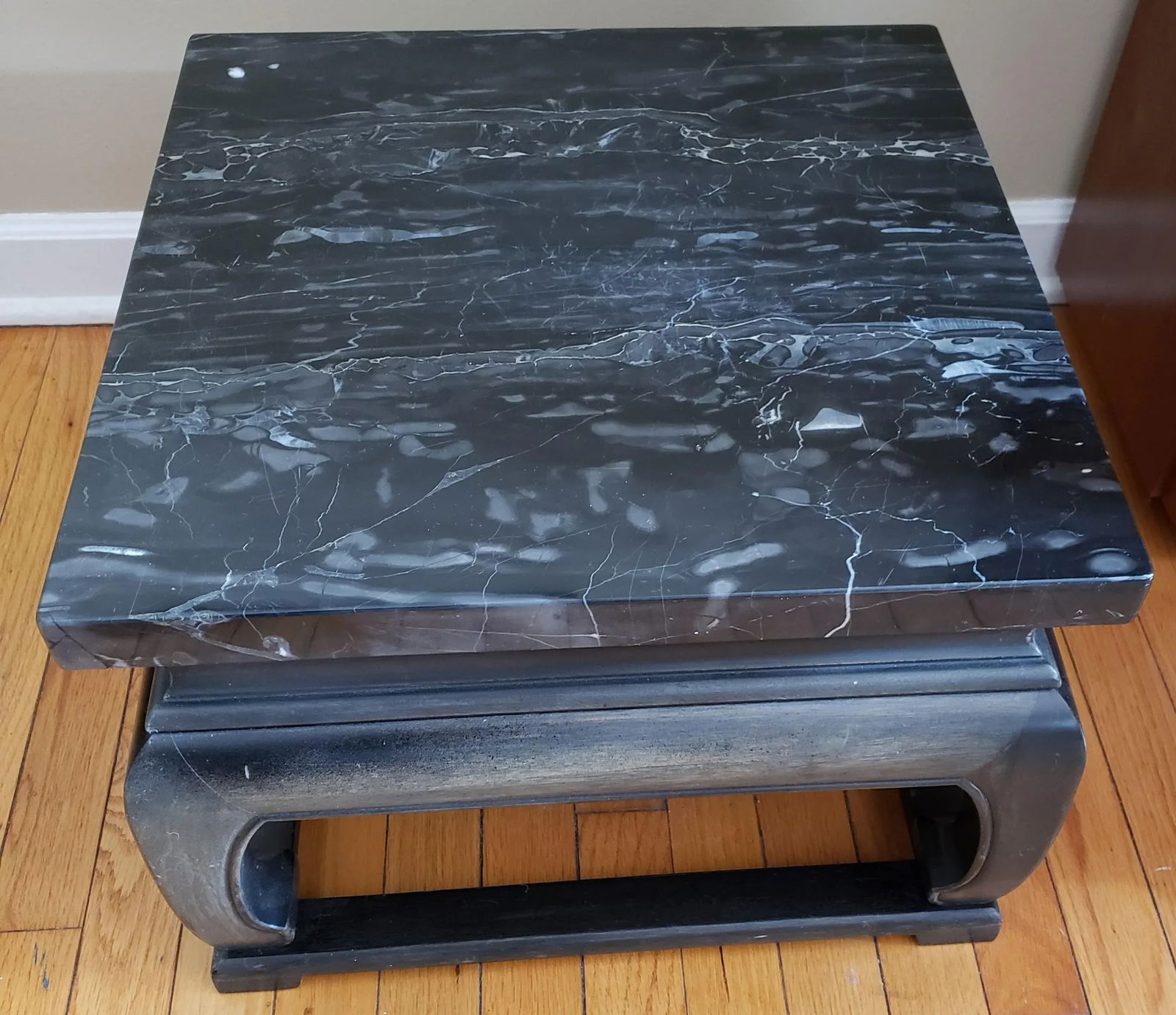 1950s Asian Baker Marble Coffee Table - 3