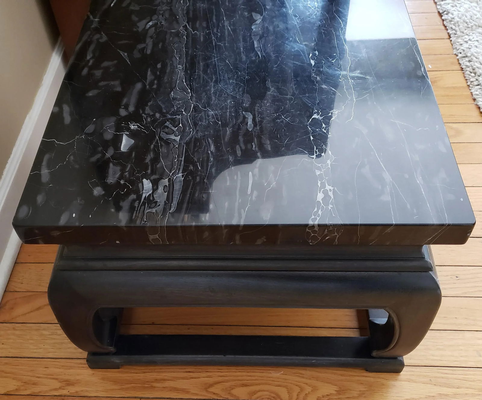 1950s Asian Baker Marble Coffee Table - 4