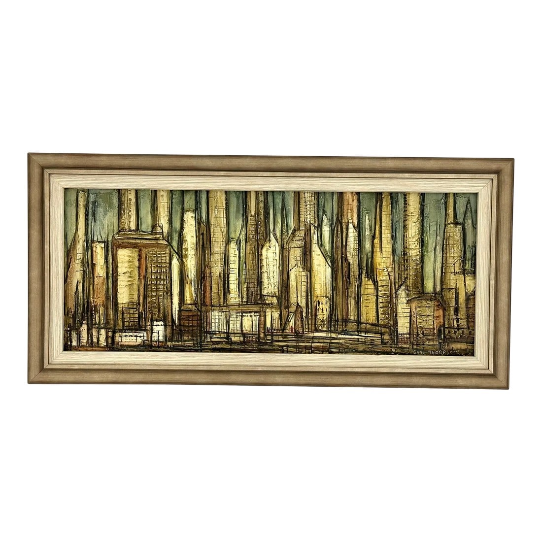 Original Signed Carl Thorp Oil Painting of Nyc (1 of 6)