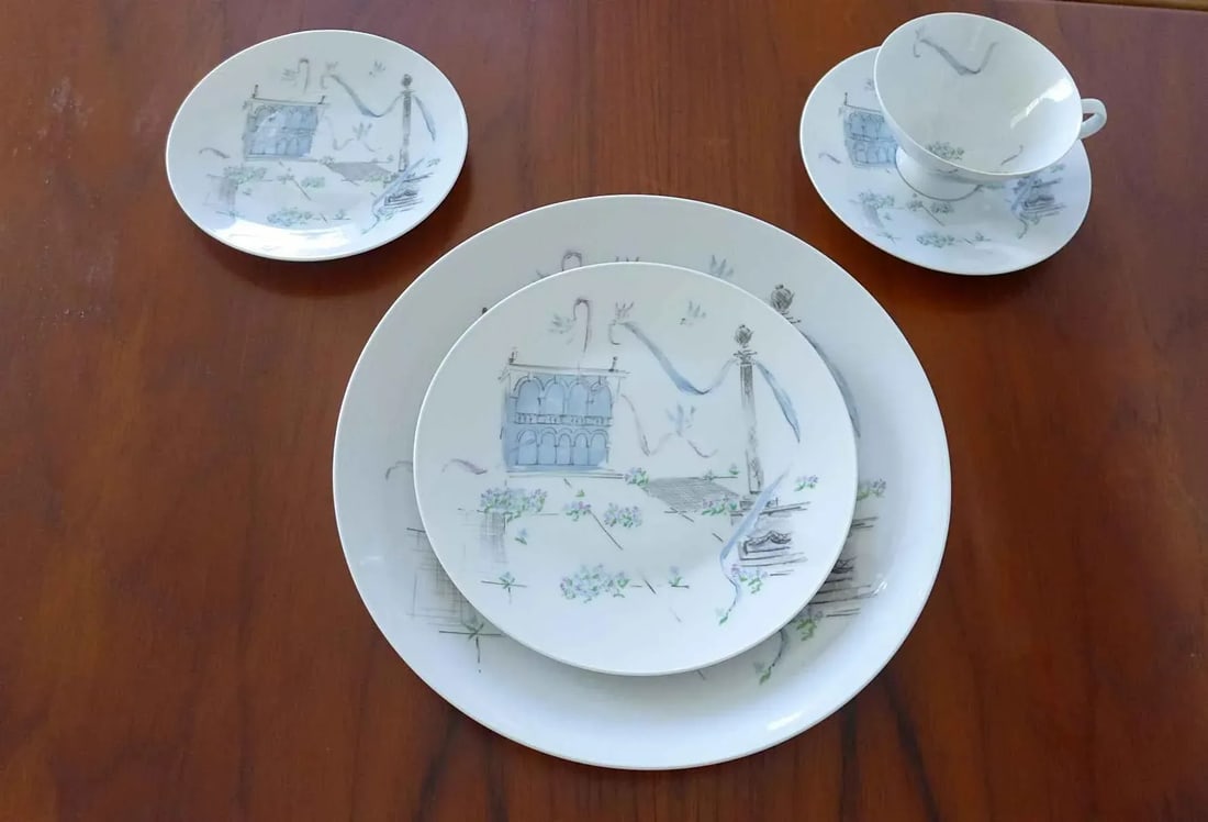 1960s Rosenthal Plaza 40 Piece China Set 8 Place Settings Raymond Loewy German - 2