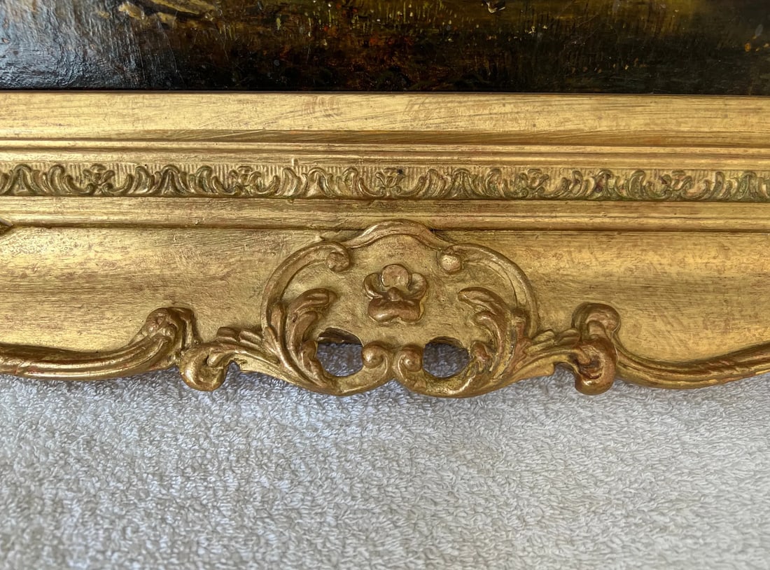 Arthur James Stark Thatched Cottage Landscape Painting, Framed - 8