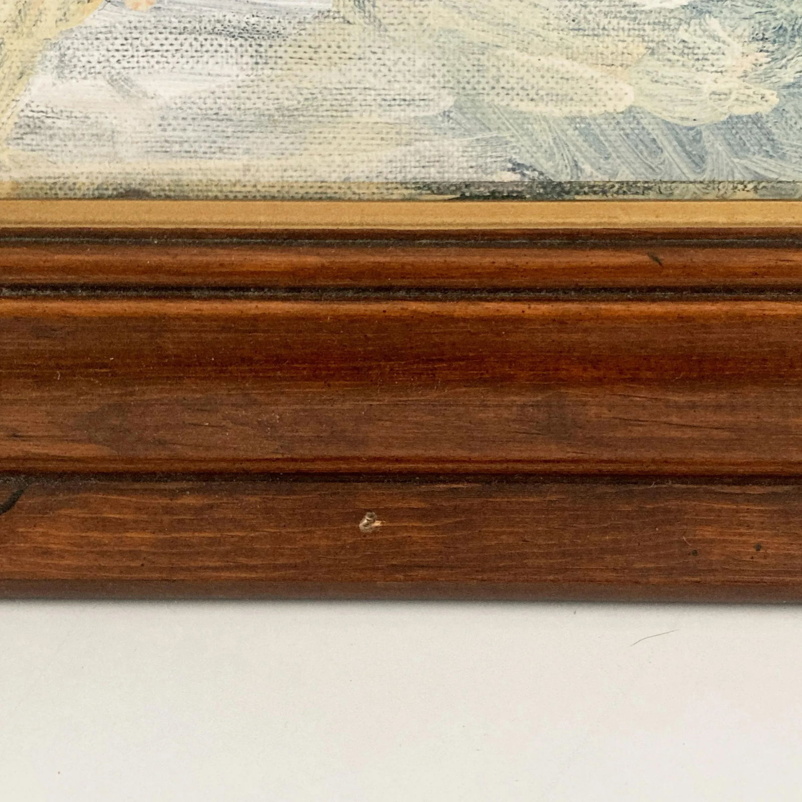 1980s Vintage Female Nude Acrylic Portrait, Framed and Signed - 8