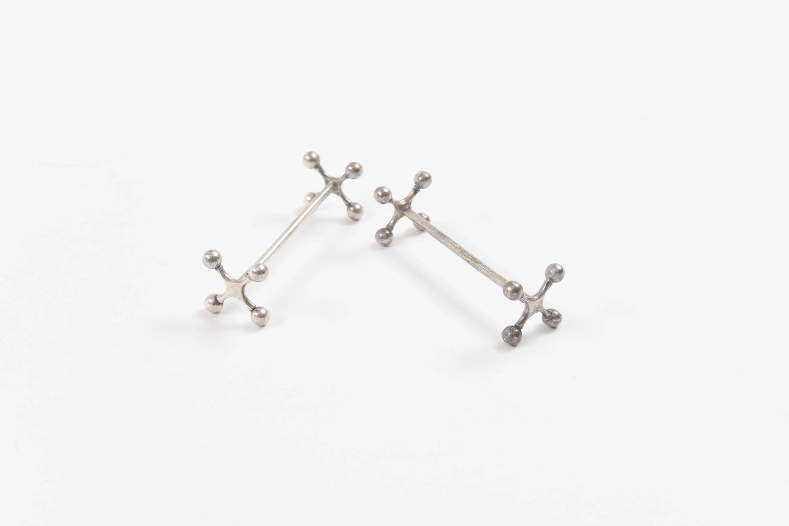 11 Christofle Knive Rests, Silver Plated Hand Chased Details - 9