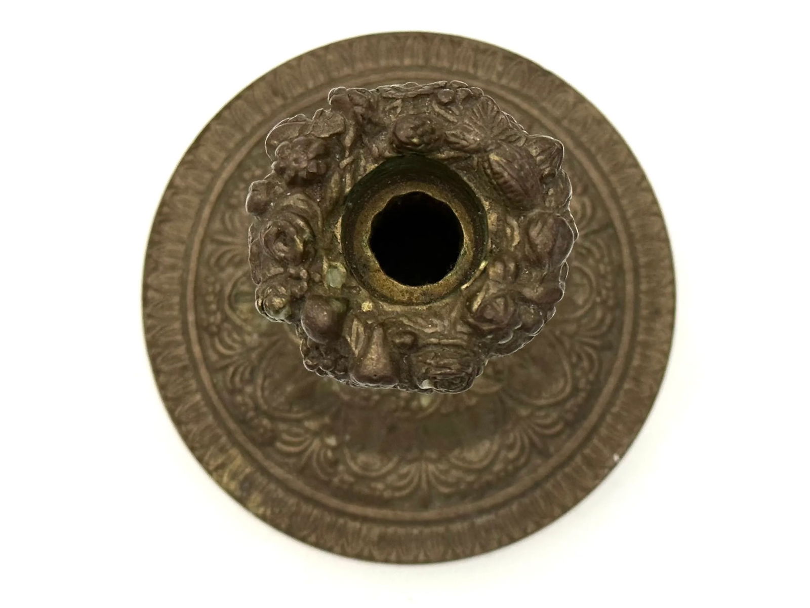 Pair of Late 19th Century French Empire Neoclassical Bronze Candlesticks - 3